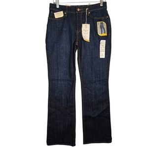 NWT Levis Jeans Womens Blue 525 Perfect Waist Bootcut Elastic Waist Stretch 8M